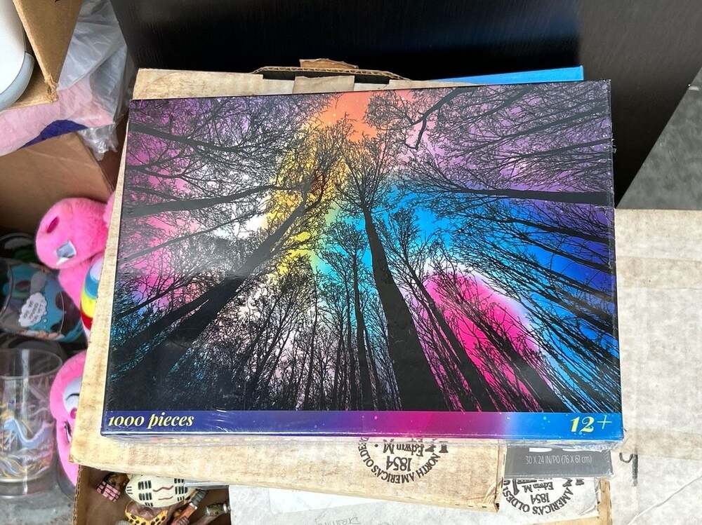 Bgraamiens Puzzle Forest Under Starry Night 1000 Pieces Color Challenge Puzzle